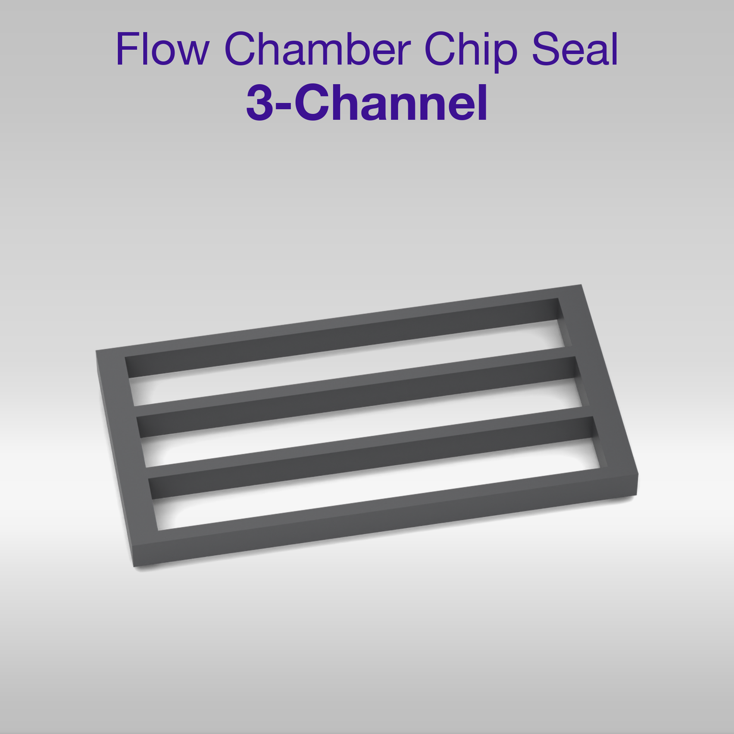 Black silicone chip seal for the 3-channel screw-type flow chamber of the MACS Matchmaker